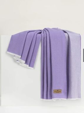 Lands Downunder Aspen Peaks Throw 51" x 67" Iris Purple. New Without Tags.